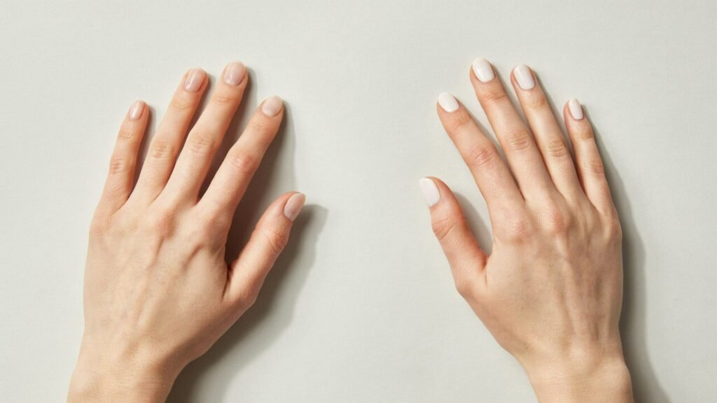 sheer milky white nail polish