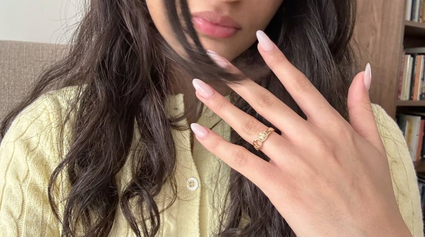 sheer milky white nail polish